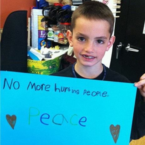 No more hurting people. (Martin Richard).