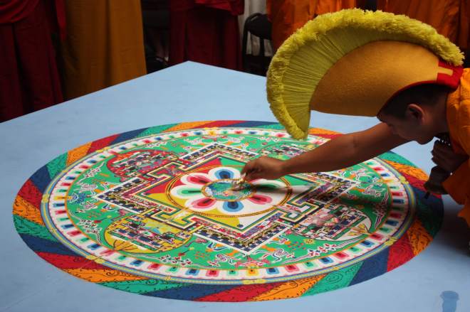 Tibetan sand painting (mandala). Source: wikicommons.